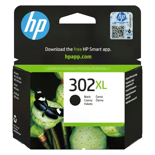 HP Druckerpatrone Original HP 302XL Schwarz - Hochleistungsdruckerpatrone für gestochen scharfe Ausdrucke. Ideal für den täglichen Einsatz und sorgt für eine zuverlässige Druckqualität.