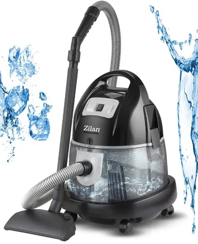 Zilan Staubsauger mit Wasserfilter 8L 2000W - Bodenstaubsauger mit Nass- und Trockenfunktion, der über 99,9% der Staubteilchen und Allergene filtert – ganz ohne Staubbeutel!