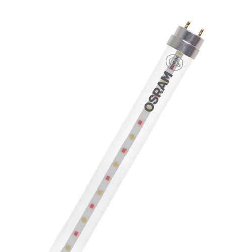 OSRAM LED-Pflanzenlampe T8 18W Warmweiß 600mm - Effiziente LED-Röhre für Pflanzenbeleuchtung. Ideal als Ersatz für T8-Leuchtstofflampen, fördert das Wachstum mit hoher Farbhomogenität und bis zu 69 % Energieeinsparung.