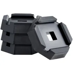 VEVOR 4er-Pack Nivellierpads für Wohnmobile, 2300 kg Tragkraft - Sonstige KFZ-Werkzeuge, rutschfeste Gummi-Pads für optimale Stabilität und Sicherheit, kompatibel mit verschiedenen Wohnmobilen und einfach zu installieren.