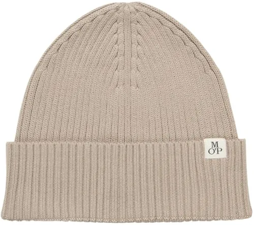 Marc O'Polo Knitted Beanie - Stylische Beanie aus 100% Baumwolle, perfekt für kalte Tage. Weich und dehnbar für optimalen Tragekomfort – ein Must-have für jedes Outfit.