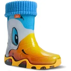 Demar STORMER bunte Kinder Gummistiefel 24-25 EU - Farbenfrohe Gummistiefel für Kinder, ideal für nasse Tage und Abenteuer im Freien.