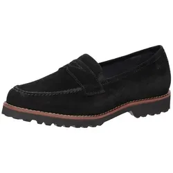 SIOUX Meredith-709-H Slipper schwarz 39,5 EU - Eleganter Slipper in Größe 39,5 aus hochwertigem Leder. Ideal für den Business-Alltag, mit bequemem Innenmaterial und profiliertem Gummiboden für sicheren Halt.