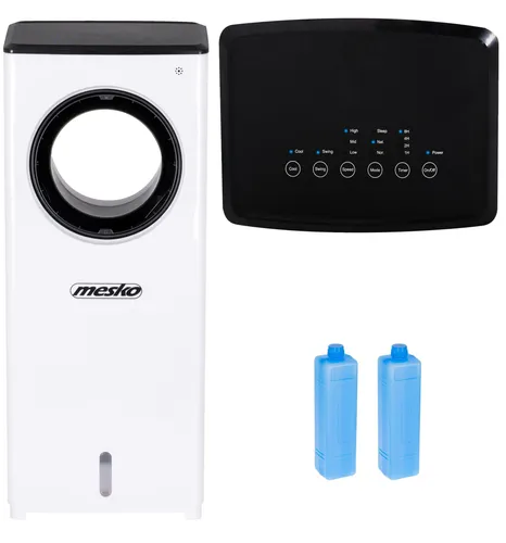JUNG Bladeless Luftkühler mobile Klimaanlage ohne Abluftschlauch + Timer, leiser Ventilator mit Wasserkühlung, Klimagerät Mobil Lüftkühler