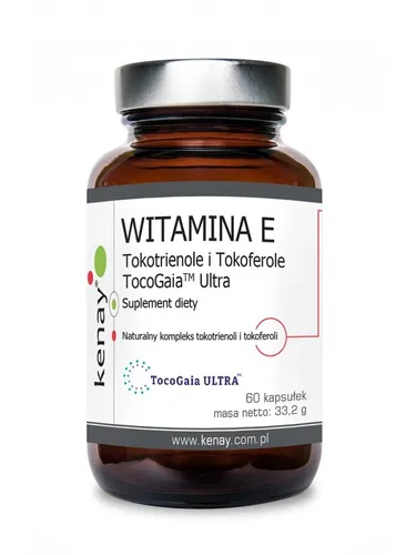 Kenay Vitamin E (Tocopherole und Tocotrienole) TocoGaia™ Ultra 60 Kapseln - Vitamine & Mineralien, fördert das allgemeine Wohlbefinden und schützt die Zellen vor oxidativem Stress.