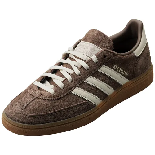 Adidas Handball Spezial W - Eleganter Sneaker in Earth Strata - Sneaker mit hochwertigem Wildleder-Obermaterial und retro-gum-brauner Sohle, ideal für Alltag und sportliche Aktivitäten – ein Must-Have für Modebewusste!