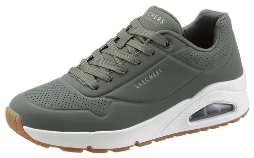 Skechers Herren UNO-Stand On Air Low-top Sneakers - Herren-Sneaker mit glattem Obermaterial aus Synthetik und Ledertextur, modisch und bequem durch flexible Traktionslaufsohle.
