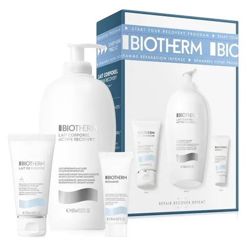 Biotherm Lait Corporel Intense Routine Set - Körperpflege Set mit intensiv feuchtigkeitsspendender Lait Corporel Körper-Milch und beruhigender Dusch-Milch. Ideal für trockene Haut, zieht schnell ein und mildert Spannungsgefühle.
