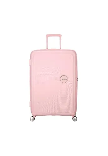 American Tourister SOUNDBOX Spinner 77/28 TSA EXP - Pastel Pink - Hochwertiger Hartschalenkoffer mit TSA-Schloss, ideal für Reisen und stylisch in Pastellrosa.