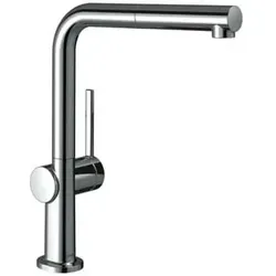hansgrohe Talis Küchenarmatur 72808000 - Ausziehauslauf in Chrom - Armaturen mit ComfortZone 270 für flexibles Arbeiten in der Küche. Einstellbarer Schwenkbereich und integrierter Rückflussverhinderer für mehr Sicherheit.