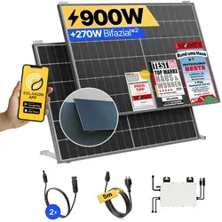 Balkonkraftwerk 900W: Steckerfertiges Solaranlage Komplettset - Wochenprospekt KW30 2025 - Donnerstag. Genießen Sie maximale Ersparnisse mit unserem einfach zu installierenden 900W Balkonkraftwerk. Auspacken, aufbauen und sofort Stromkosten senken!