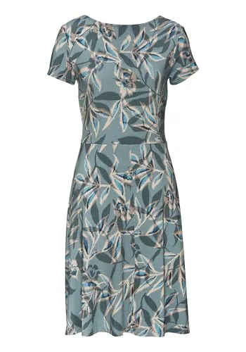 VIVANCE Damen Sommerkleid - Elegantes Damen Sommerkleid mit modischer Schnüroptik am Ausschnitt. Die figurbetonte Passform und der leicht schwingende Rockteil sorgen für einen angenehmen Tragekomfort und einen stilvollen Auftritt.