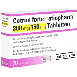 COTRIM forte-ratiopharm 800 mg/160 mg Tabletten 20 St