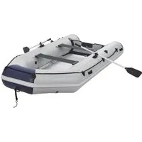 ArtSport Schlauchboot 3,80 m - Aufblasbares Paddelboot für 6 Personen, stabiler Aluboden und inklusive Paddel, Pumpe und Reparaturset