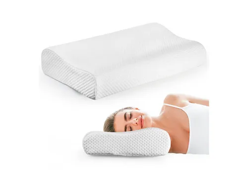 Orthopädisches Nackenstützkissen aus Memory Foam - Kopfkissen & Körperkissen, bietet optimale Unterstützung für Nacken und Kopf, ideal für einen erholsamen Schlaf.