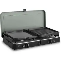 Cadac 2 Cook 3 Pro Deluxe 30mbar - Vielseitiger Campingkocher - Campingkocher aus den Niederlanden, ideal für Outdoor-Kochabenteuer mit mehreren Kochzonen und einfacher Handhabung.