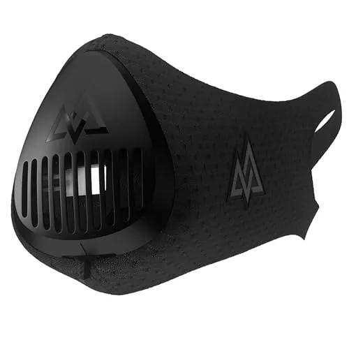 TrainingMask Erwachsene Trainingsmaske Training Mask 3.0, Schwarz, M/70-120kg, TRMASK3-M