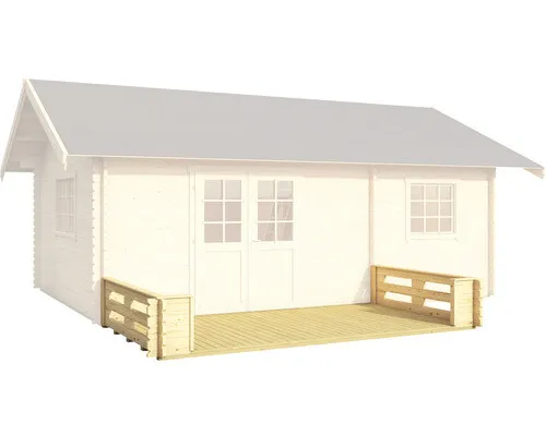 Terrasse Outdoor Life Caroline 365 x 200 cm natur - Gartenhäuser aus hochwertigem Holz, ideal für entspannte Stunden im Freien und langlebig im Einsatz.