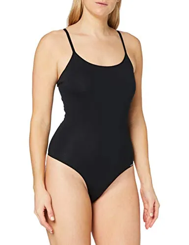 Skiny Damen Skiny Damen Stringbody Cotton Bodies Formender Body, Schwarz, 38 EU