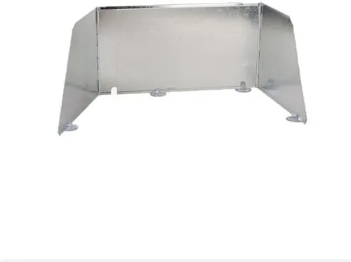 Bo-Camp Gaskocher mit Windschutz - Campingkocher mit faltbarem Windschild aus robustem Stahl, ideal für windige Outdoor-Abenteuer und inklusive praktischer Saugnäpfe und Tasche.
