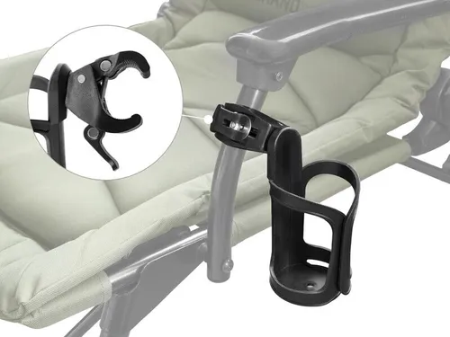 Delphin DrinxHOLD Universal Getränkehalter für Angelstuhl Campingausrüstung DA