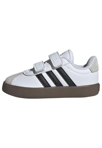 adidas VL Court 3.0 Babyschuhe - Baby Sneaker für Jungen mit regulärer Passform, Klettverschluss und stylishem Design aus Synthetikleder, perfekt für den Alltag.