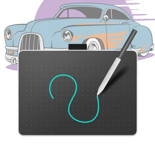Wacom One M Stifttablett inkl. batterielosem EMR-Stift, Bluetooth-Verbindung, für Windows, Mac, Chromebook und Android – perfekt für kreative Einsteiger, digitales Zeichnen