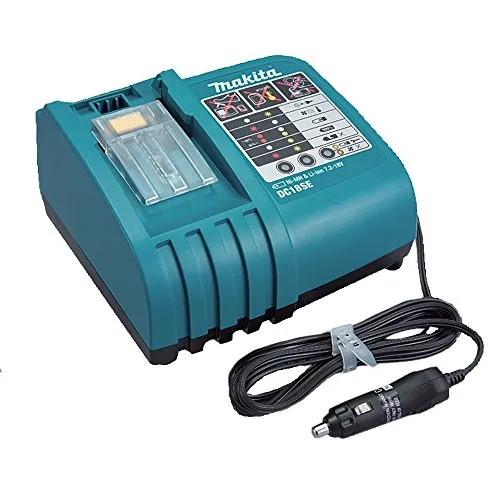 Makita Auto-Ladegerät DC18SE (194621-9) - Schnelles Aufladen im Fahrzeug, verlängert die Lebensdauer der Akkus mit innovativer Kühlung und intelligenter Steuerung