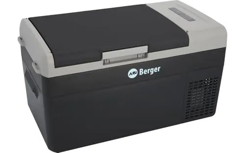 BERGER Tragbare Kompressor Kühlbox MC 20 Liter - Kühltaschen & -boxen mit leistungsstarker Kühlung von -20℃ bis 20℃, ideal für Camping und Reisen, sorgt für frische Lebensmittel und Getränke bei jedem Wetter.