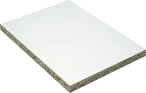 Spanplatte 120 x 60 cm 10 mm weiß beschichtet