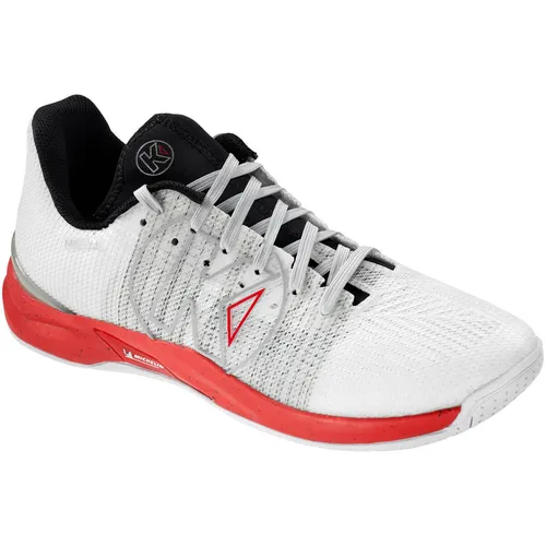 Kempa Attack One 2.0 Handballschuhe Rot EU 44 - Hallenschuhe mit MATRYX 2.0 Webmaterial für optimale Stabilität und Atmungsaktivität. Die anatomisch geformte Fersenkappe und die EVA-Dämpfung bieten höchsten Tragekomfort und perfekten Halt bei schnellen Bewegungen.