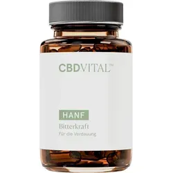 CBD VITAL - Bitterkraft Komplex | 60 Kapseln | Magenbitter mit Reishi, Vitamin C, Zink und Selen