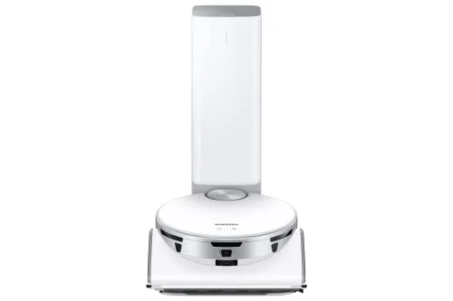Samsung Jet Bot AI+ Staubsaugerroboter - Beutellos, Silber/Weiß - Saugroboter mit KI-Objekterkennung und automatischer Entleerung für ein müheloses Reinigungserlebnis. Perfekt für Hartböden und Teppiche!