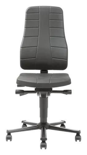 Bimos Allroundstuhl All-In-One2 PU-schwarz (9643-2000) - Bürostühle mit ergonomischem Design und strapazierfähigem PU-Bezug für optimalen Sitzkomfort im Büro.