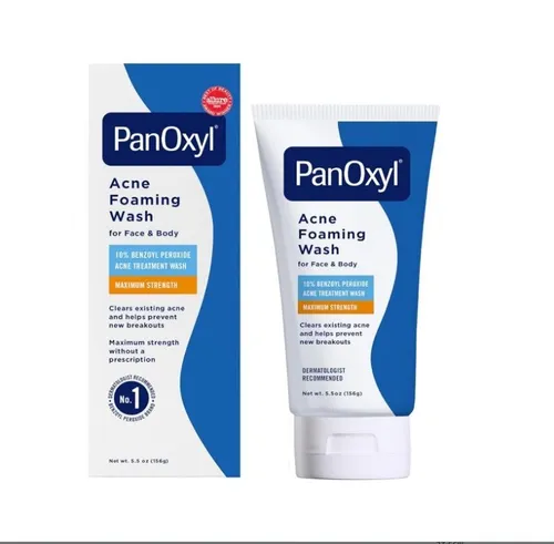 PanOxyl Akne Schaumwäsche 10% Benzoylperoxid - Akne & Unreine Haut - Effektive Schaumwäsche mit maximaler Stärke zur Behandlung von Akne, geeignet für alle Hauttypen und tierversuchsfrei.