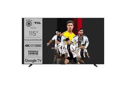 TCL X95 Series 115" 4K Ultra HD Smart-TV - Fernseher mit 115 Zoll Bildschirmdiagonale, 5000 cd/m2 Helligkeit und Dolby Vision für ein unvergleichliches Fernseherlebnis.