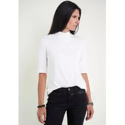 Seidel Moden Stehkragenshirt im hüftlangen Schnitt, MADE IN GERMANY weiß 48 EU