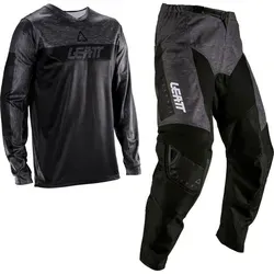 Leatt 3.5 Ride Kit V26 - Trikot und Textilhose in Schwarz/Dunkelgrau - XL - Hochwertiges Motorrad-Set mit atmungsaktivem Trikot und komfortabler Hose, ideal für Fahrer, die Wert auf Stil und Funktion legen. Schmutz- und wasserabweisend, bietet hervorragenden Schutz und Passform.
