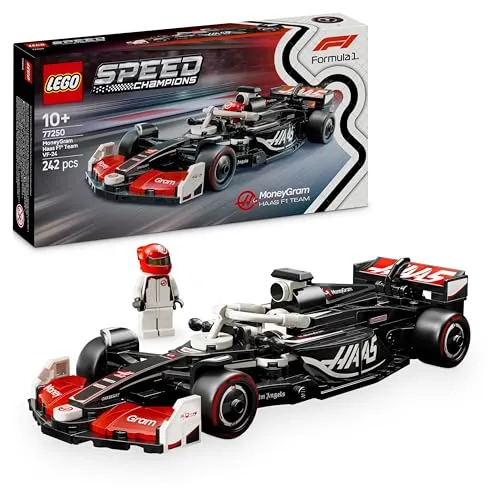 LEGO MoneyGram Haas F1® Team VF-24 Rennauto - 77250 - Erlebe die Faszination der Formel 1® mit dem LEGO® MoneyGram Haas F1® Team VF-24 Rennauto. Dieses detaillierte Modell zum Bauen und Ausstellen bringt die Rennsport-Action direkt zu dir nach Hause.