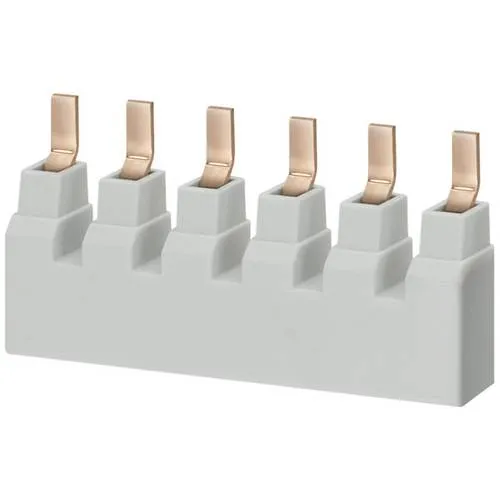 Siemens 5ST36652HG Stiftsammelschiene 1 St. - Verteilerschrank-Zubehör, 16mm² Anschluss für 6x 3-phasige Verbindungen, ideal für fehlerstromsichere Installationen und hohe Betriebssicherheit.