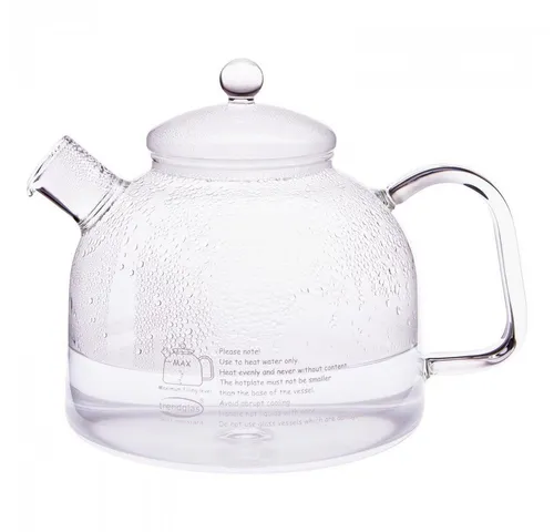 Trendglas Jena Wasserkocher 1,75 l aus Borosilikatglas - Wasserkocher aus hitzebeständigem Borosilikatglas mit ergonomischem Griff und abnehmbarem Glasdeckel, ideal für stilvolles Teekochen oder Kaffeegenuss.