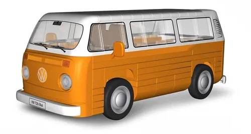 COBI Volkswagen T2b Bus 24621 - Konstruktionsspielzeug im Maßstab 1:35, unmontierter Bausatz für kreative Bauprojekte und Sammler, jetzt mit 7% Rabatt im Onlineshop!