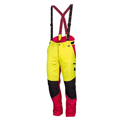 Leipold Doehle 4117-50 Forstschutzhose - Forsthose & Schnittschutzhose, schützt optimal beim Arbeiten im Wald dank hochwertigem Schnittschutz und leuchtenden Farben für bessere Sichtbarkeit.
