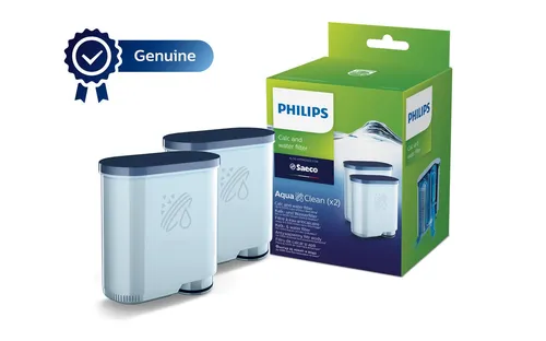 Philips AquaClean CA6903 Wasserfilter - 2 Stück für Kaffeemaschinen - Zubehör für Kaffeemaschinen, sorgt für optimalen Kaffeegeschmack und verlängert die Lebensdauer Ihrer Maschine durch effektive Wasserfiltration.