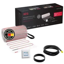 AEG elektrische Fußbodenheizung Komplettset 1,5 m² Turbo Thermo TBS TC 200 - Effiziente elektrische Fußbodenheizung mit 200 W/m² für schnelle Wärme und gleichmäßige Temperaturverteilung, ideal für kleine Bäder und einfache Installation.