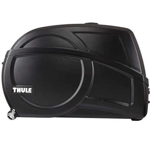 Thule RoundTrip Transition Hartschalenfahrradkoffer - Fahrradträger mit integriertem Montageständer für einfaches Verpacken und Montieren; ideal für sicheres Reisen mit deinem Fahrrad dank robuster ABS-Schale und leichtem Aluminium.