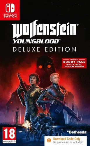 Wolfenstein Youngblood Deluxe Edition (Nintendo Switch - Code in Box) Brand New.