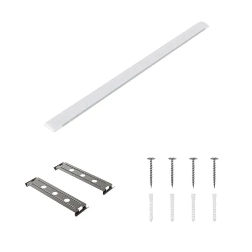 QLS LED-Leuchte Röhren 120 cm Werkstattlampe Garagenlampe Deckenlampe Kellerlampe Industrielampe (Kaltweiß)