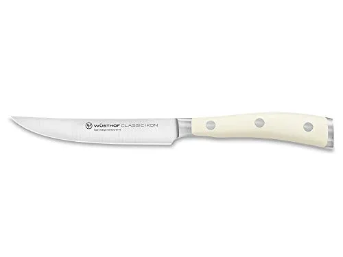 Wüsthof Classic Ikon Steakmesser 12 cm - Hochwertiges Küchenmesser aus Solingen, ideal für perfekte Steak- und Fleischschnitte mit 12 cm Klinge und ergonomischem Griff für optimalen Komfort.