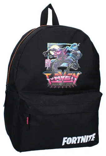 Fortnite Rucksack mit Raven-Design - Der Fortnite Rucksack aus strapazierfähigem Polyester bietet viel Stauraum für Schule und Freizeit. Mit seinem auffälligen Raven-Design ist er der perfekte Begleiter für echte Fortnite-Fans.